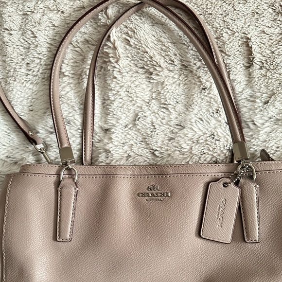 Purple/Taupe Coach Purse - Picture 2 of 6